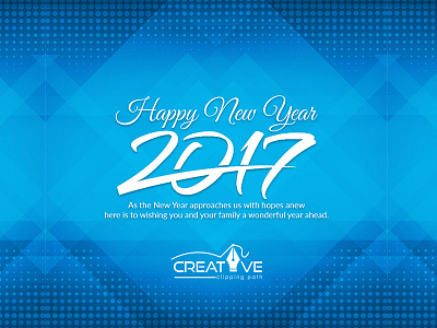 New Year Greeting Card 2017 card creative design greeting card happy new year new year wishing