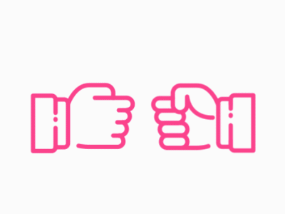 Hello Dribble! dribble good hand hello icon illustration invite invite design motion pink thanks white