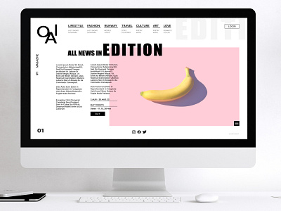 Webdesign Magazine Page Ui design app design graphic design ui ui design ux webdesign website
