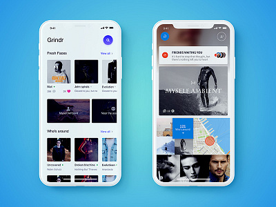 A social society app ui