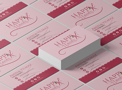 Business Card - Happy Hands brand identity brand identity design branding business card design elegant design graphic design graphic designer logo logo concept logo design minimal design stationary