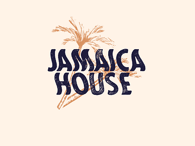 🌴Jamaica House 🌴 branding jamaica palmtree typography wave