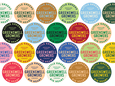 Greenswell Growers badge branding branding and identity color design farm hydroponics lettuce logo richmond typography vector virginia