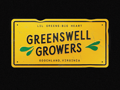 Greenswell License Plate