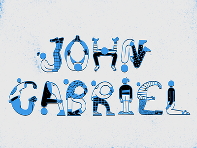 JG black blue illustration lettering people person procreate truegrit typography