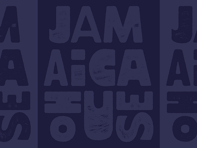 Modular Jamaica House Type branding design lettering poster richmond typography
