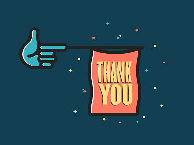 Thank You! illustration typography