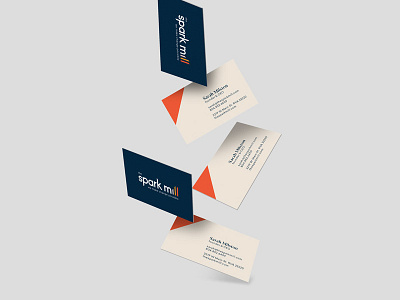 The Spark Mill Brand branding business card identity logo logotype