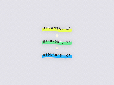 ATL → RVA → RDL atlanta branding identity logo redlands richmond