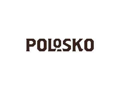 Polosko Concept black logotype typography white