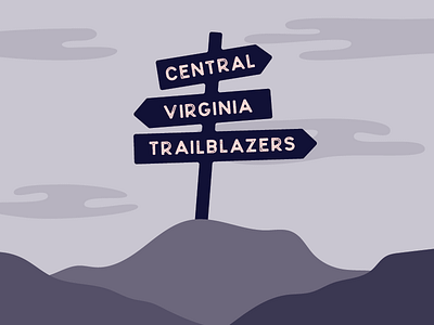 Trailblazers Shirt Concept blue camping hiking illustration shirt trails