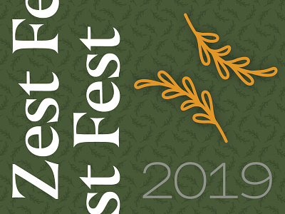 Zest Fest Concepts 2019 brand green illustration invitation patterns yellow