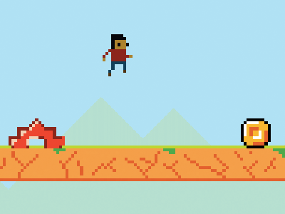 Rush game game html5 pixel art