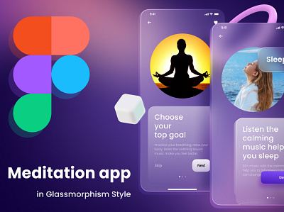 UI Glassmorphism app 3d animation app branding design graphic design illustration logo motion graphics nft typography ui uiux ux vector