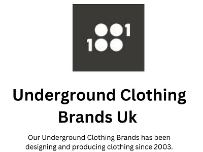 Find Underground Clothing Brands - We Are 1 Of 100 by We are 1 of 100 ...