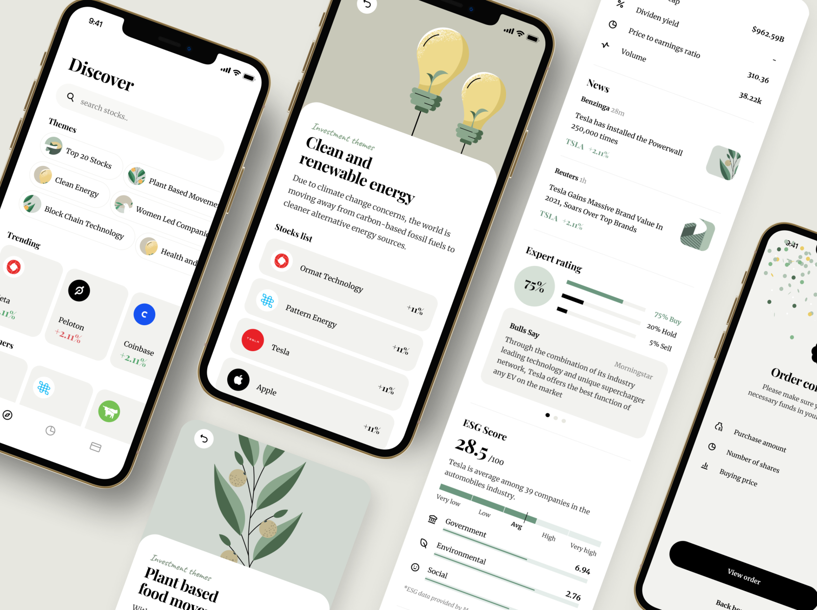 Sustainable Investment App by Grace Saraswati on Dribbble