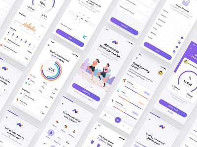 Health Fitness Mobile App UI UX