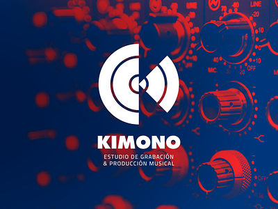 Logo for Kimono - Recording Studio branding design identity logo logotipo music musica recording studio studio