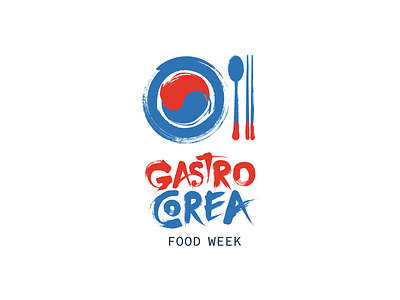 LOGO - GastroCorea brand branding corea design food food week identity korea logo logtipo