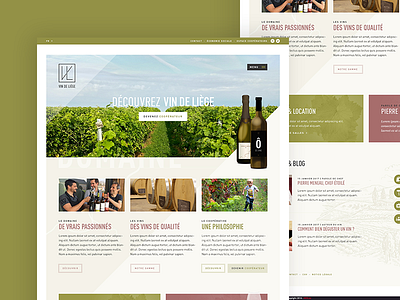Vin de Liège webdesign website