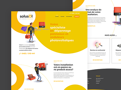 Solusol illustrations webdesign website