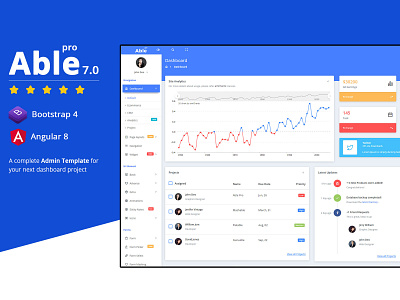 Able Pro Bootstrap & Angular Admin Template admin dashboard admin panel admin template angular 8 admin template angular admin template angular dashboard angular8 bootstrap 4 bootstrap 4 admin template bootstrap admin template branding creative admin dashboard creative admin template dashboard design ui ux vector