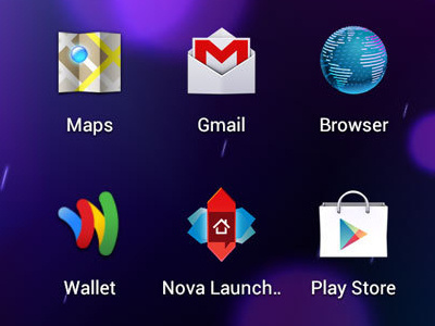 Nova Launcher android app icon mobile ui