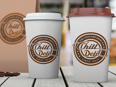 Chill Deli Coffee Logo branding design graphic design illustration logo logo design