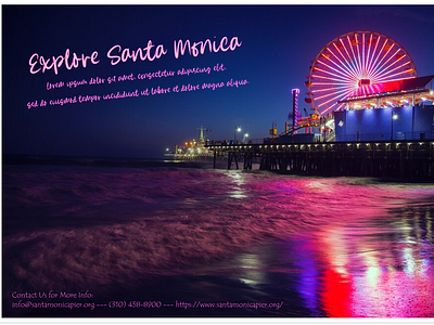 Santa Monica Travel Poster