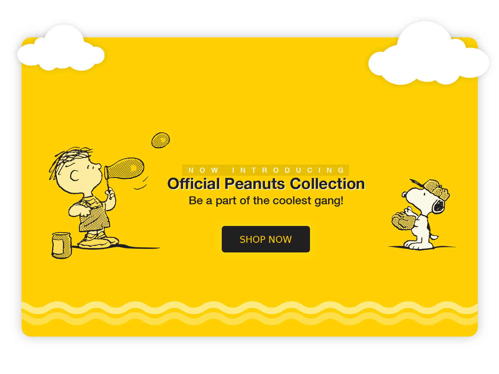 Official Peanut Collection Banner adobe art banner brand branding clean collection creative design digital art drawing fashion gif graphic design illustration minimal photoshop video wacom website