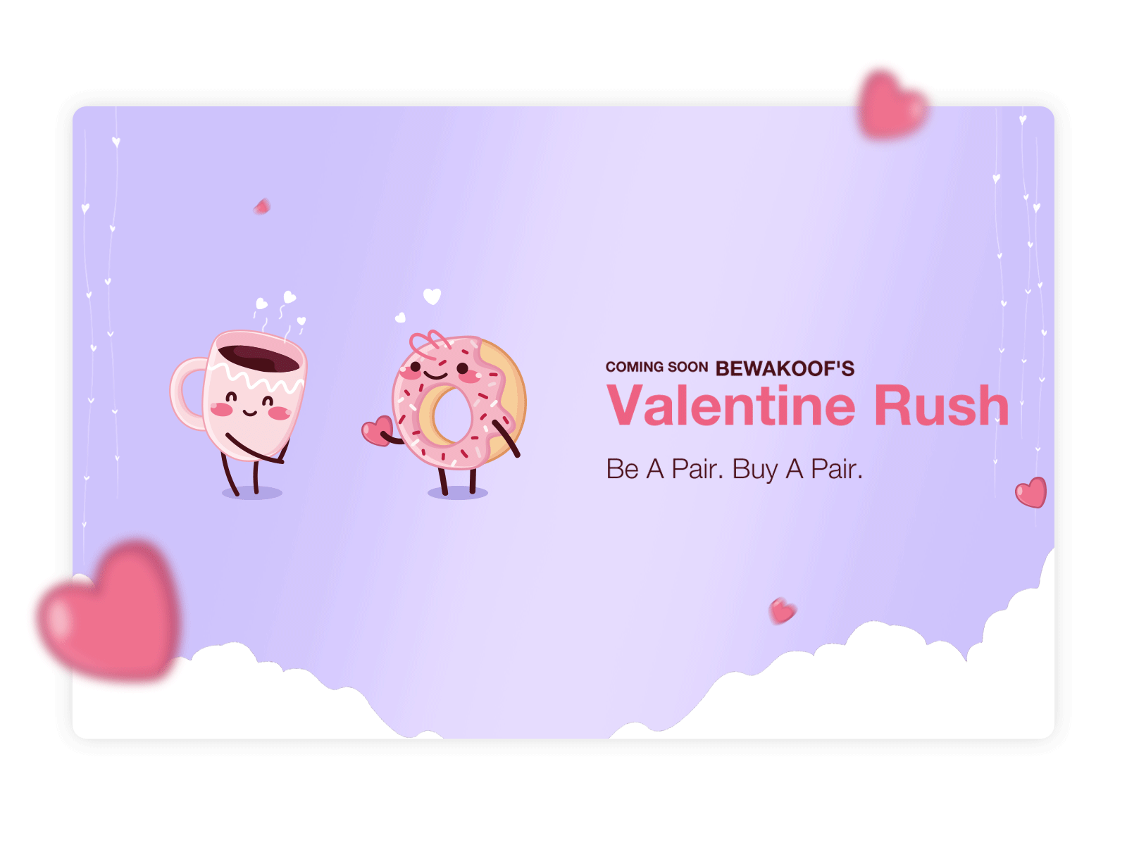 Donut Valentine GIF animation branding clean coffee colors design donut graphic design illustration landing page love minimal photoshop ui uiux ux valentine video web website