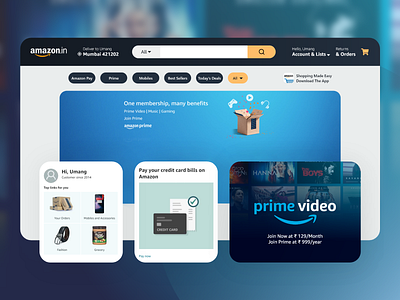 Amazon India UI Design 2021