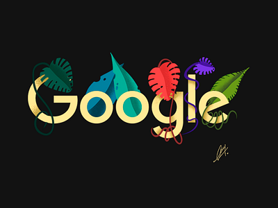 Google Plants Doodle✍️ art creative designer logo digital art digital illustration doodle google graphic designer illustration plants sketch uiux web design