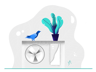 Object Illustration✍ Motion air animate animation animation fx bird clean creative design elements illustration illustrator insperation minimal motion motion animation moving plant scroll texture