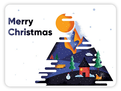 Merry Christmas 🎅 bells christmas colors detail drawing illustration inspiration interface landscape new year process sketch snow sun textures triangle typografy uiux web design