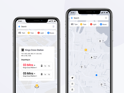 Transport App Concept app bus clean concept design interface ios iphone iphone app minimal mobile mobile app phone train transport transport app travel ui ux web