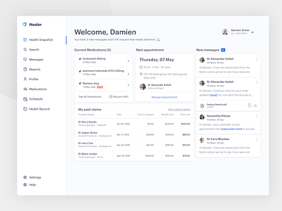 Patient Portal Medical Dashboard pt.2