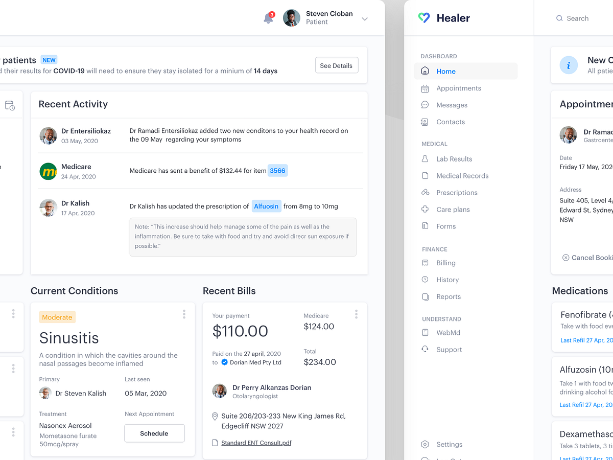 Doctor Portal designs, themes, templates and downloadable graphic