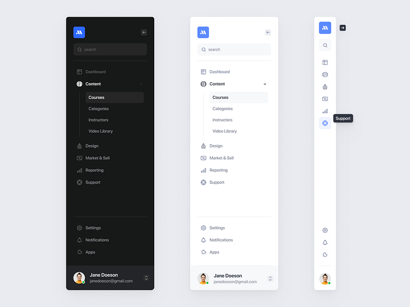 Navigation Bars by Monty Hayton on Dribbble