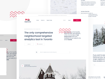 Real Estate Web Landing Page clean design home house interface landing minimal modern page property real estate ui ux web web page website