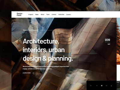 Architecture Website Concept architect architecture building clean concept design house interface interior interior design landing minimal page real estate redesign residential ui ux web website
