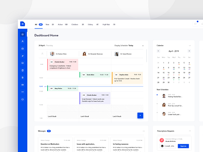 Healthcare Management Tool pt2 app clean dash dashboard design doctor doctor app health healthcare interface management medical medicine minimal patient schedule software ui ux web