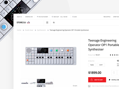 Music Store Landing Page v5