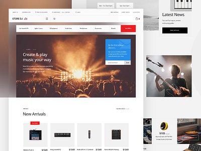 Music Store Landing Page v7