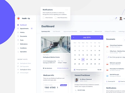 Medical Management Platform app cards clean dashboard design doctor health healthcare healthcare app interface management material minimal platform project search sick ui ux web