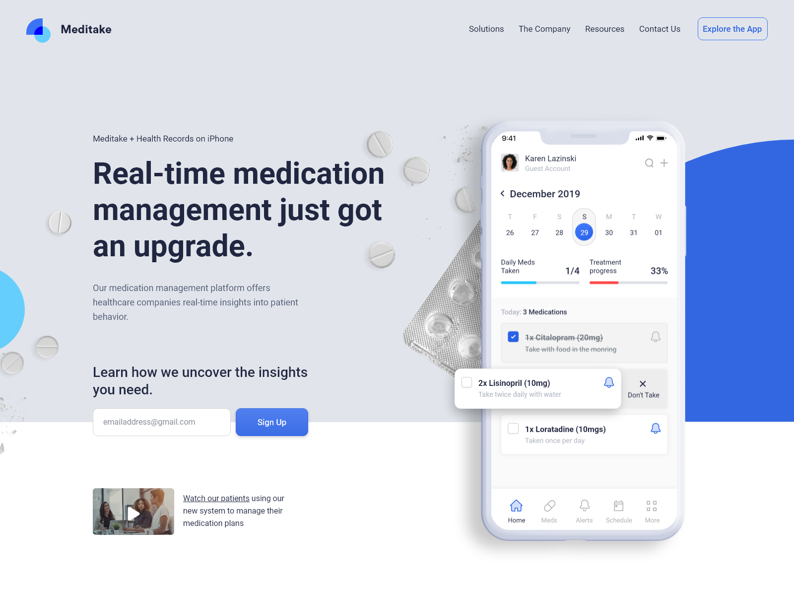Medication Tracking App by Monty Hayton on Dribbble