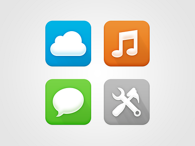 Some Icons chat cloud color cool ferrone icons irones music options