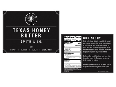Honey Butter Label design graphic design