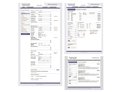 Law firm content management system UI and proposal templates