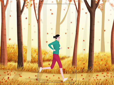 Running illustration